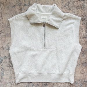 Abercrombie & Fitch Fleece Heathered Vest